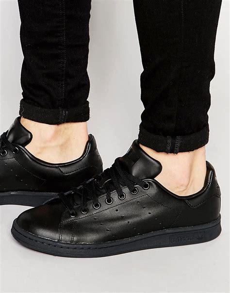 schwarze adidas stan smith|adidas originals stan smith black.